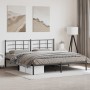 Estructura de cama con cabecero metal negro 193x203 cm de vidaXL, Camas y somieres - Ref: Foro24-355567, Precio: 111,24 €, De...