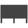 Cabecero copetudo de tela gris oscuro 140x200 cm de vidaXL, Cabeceros y pies de cama - Ref: Foro24-287472, Precio: 86,02 €, D...