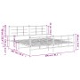 Estructura de cama cabecero y estribo metal negro 200x200 cm de vidaXL, Camas y somieres - Ref: Foro24-355586, Precio: 135,51...