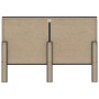 Cabecero copetudo de tela gris oscuro 140x200 cm de vidaXL, Cabeceros y pies de cama - Ref: Foro24-287472, Precio: 86,02 €, D...