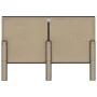Tufted headboard in dark gray fabric 140x200 cm by vidaXL, Headboards and footboards - Ref: Foro24-287472, Price: 90,53 €, Di...