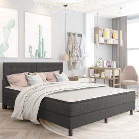 Cabecero copetudo de tela gris oscuro 180x200 cm de vidaXL, Cabeceros y pies de cama - Ref: Foro24-287474, Precio: 115,13 €, ...