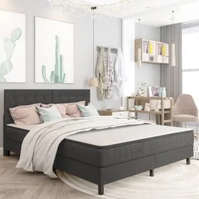Cabecero copetudo de tela gris oscuro 180x200 cm de vidaXL, Cabeceros y pies de cama - Ref: Foro24-287474, Precio: 112,40 €, ...