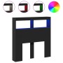 Cabecero de cama con LED negro 100x17x102 cm de vidaXL, Cabeceros y pies de cama - Ref: Foro24-839183, Precio: 63,95 €, Descu...