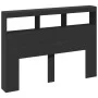 Cabecero de cama con LED negro 140x17x102 cm de vidaXL, Cabeceros y pies de cama - Ref: Foro24-839197, Precio: 91,96 €, Descu...