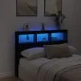 Bettkopfteil mit schwarzer LED 140x17x102 cm von vidaXL, Kopf- und Fußteile - Ref: Foro24-839197, Preis: 91,96 €, Rabatt: %