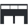 Cabecero de cama con LED negro 140x17x102 cm de vidaXL, Cabeceros y pies de cama - Ref: Foro24-839197, Precio: 87,01 €, Descu...