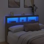 Cabecero de cama con LED roble Sonoma 160x17x102 cm de vidaXL, Cabeceros y pies de cama - Ref: Foro24-839205, Precio: 100,73 ...