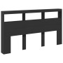 Cabecero de cama con LED negro 180x17x102 cm de vidaXL, Cabeceros y pies de cama - Ref: Foro24-839211, Precio: 109,03 €, Desc...