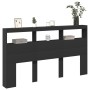 Cabecero de cama con LED negro 180x17x102 cm de vidaXL, Cabeceros y pies de cama - Ref: Foro24-839211, Precio: 109,03 €, Desc...