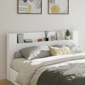 Cabecero de cama con LED blanco 200x16,5x103,5 cm de vidaXL, Cabeceros y pies de cama - Ref: Foro24-839266, Precio: 96,86 €, ...