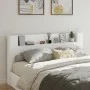 Bettkopfteil mit weißer LED 200x16,5x103,5 cm von vidaXL, Kopf- und Fußteile - Ref: Foro24-839266, Preis: 96,86 €, Rabatt: %