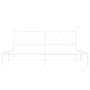 Estructura de cama de metal con cabecero blanco 193x203 cm de vidaXL, Camas y somieres - Ref: Foro24-376281, Precio: 111,24 €...