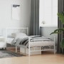 Estructura cama metal con cabecero y pie cama blanca 100x200 cm de vidaXL, Camas y somieres - Ref: Foro24-376288, Precio: 78,...