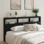 Cabecero de cama con luz LED negro 200x17x102 cm de vidaXL, Cabeceros y pies de cama - Ref: Foro24-839218, Precio: 102,51 €, ...