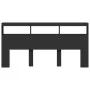 Cabecero de cama con luz LED negro 200x17x102 cm de vidaXL, Cabeceros y pies de cama - Ref: Foro24-839218, Precio: 102,51 €, ...