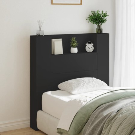 Cabecero de cama con luz LED negro 100x16,5x103,5 cm de vidaXL, Cabeceros y pies de cama - Ref: Foro24-839232, Precio: 70,47 ...