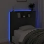 Kopfteil mit LED-Licht schwarz 100x16,5x103,5 cm von vidaXL, Kopf- und Fußteile - Ref: Foro24-839232, Preis: 69,72 €, Rabatt: %