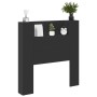 Cabecero de cama con luz LED negro 100x16,5x103,5 cm de vidaXL, Cabeceros y pies de cama - Ref: Foro24-839232, Precio: 70,47 ...