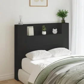 Kopfteil mit LED-Licht schwarz 120x16,5x103,5 cm von vidaXL, Kopf- und Fußteile - Ref: Foro24-839239, Preis: 79,44 €, Rabatt: %