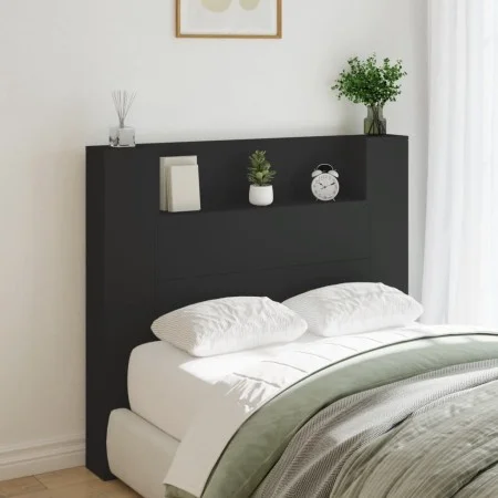 Cabecero de cama con luz LED negro 120x16,5x103,5 cm de vidaXL, Cabeceros y pies de cama - Ref: Foro24-839239, Precio: 79,44 ...