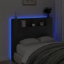 Cabecero de cama con luz LED negro 120x16,5x103,5 cm de vidaXL, Cabeceros y pies de cama - Ref: Foro24-839239, Precio: 80,65 ...
