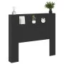 Cabecero de cama con luz LED negro 120x16,5x103,5 cm de vidaXL, Cabeceros y pies de cama - Ref: Foro24-839239, Precio: 79,44 ...