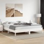 Estructura de cama con cabecero madera de pino blanco 200x200cm de vidaXL, Camas y somieres - Ref: Foro24-3216210, Precio: 21...