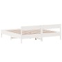 Estructura de cama con cabecero madera de pino blanco 200x200cm de vidaXL, Camas y somieres - Ref: Foro24-3216210, Precio: 21...