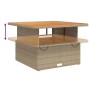 Set de comedor jardín con cojines 4 pzas ratán sintético beige de vidaXL, Conjuntos de jardín - Ref: Foro24-3277476, Precio: ...