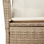 Set de comedor jardín con cojines 4 pzas ratán sintético beige de vidaXL, Conjuntos de jardín - Ref: Foro24-3277476, Precio: ...