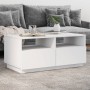 Mesa de centro con luces LED blanco 90x49x40 cm de vidaXL, Mesas de centro - Ref: Foro24-839833, Precio: 83,47 €, Descuento: %