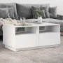Mesa de centro con luces LED blanco 90x49x40 cm de vidaXL, Mesas de centro - Ref: Foro24-839833, Precio: 89,73 €, Descuento: %