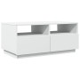 Mesa de centro con luces LED blanco 90x49x40 cm de vidaXL, Mesas de centro - Ref: Foro24-839833, Precio: 83,47 €, Descuento: %
