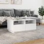 Mesa de centro con luces LED blanco 90x49x40 cm de vidaXL, Mesas de centro - Ref: Foro24-839833, Precio: 89,73 €, Descuento: %
