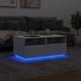 Mesa de centro con luces LED blanco 90x49x40 cm de vidaXL, Mesas de centro - Ref: Foro24-839833, Precio: 83,47 €, Descuento: %