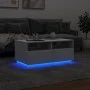 Mesa de centro con luces LED blanco 90x49x40 cm de vidaXL, Mesas de centro - Ref: Foro24-839833, Precio: 89,73 €, Descuento: %
