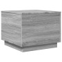 Mesa de centro con luces LED gris Sonoma 50x50x40 cm de vidaXL, Mesas de centro - Ref: Foro24-839873, Precio: 58,73 €, Descue...