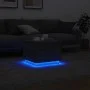 Mesa de centro con luces LED gris Sonoma 50x50x40 cm de vidaXL, Mesas de centro - Ref: Foro24-839873, Precio: 57,86 €, Descue...