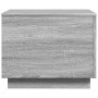 Mesa de centro con luces LED gris Sonoma 50x50x40 cm de vidaXL, Mesas de centro - Ref: Foro24-839873, Precio: 58,73 €, Descue...
