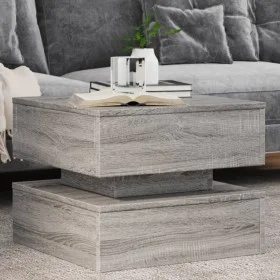 LED-Couchtisch in Sonoma-Grau mit den Maßen 50x50x40 cm. von vidaXL, Couchtisch - Ref: Foro24-839859, Preis: 86,42 €, Rabatt: %
