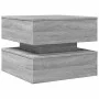 Mesa de centro con luces LED gris Sonoma 50x50x40 cm by vidaXL, Coffee table - Ref: Foro24-839859, Price: 86,42 €, Discount: %