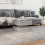 LED-Couchtisch in Sonoma-Grau mit den Maßen 50x50x40 cm. von vidaXL, Couchtisch - Ref: Foro24-839859, Preis: 86,42 €, Rabatt: %