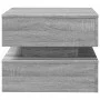 LED-Couchtisch in Sonoma-Grau mit den Maßen 50x50x40 cm. von vidaXL, Couchtisch - Ref: Foro24-839859, Preis: 86,42 €, Rabatt: %