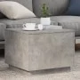 Mesa de centro con luces LED gris hormigón 50x50x40 cm by vidaXL, Coffee table - Ref: Foro24-839871, Price: 48,30 €, Discount: %