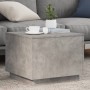Mesa de centro con luces LED gris hormigón 50x50x40 cm de vidaXL, Mesas de centro - Ref: Foro24-839871, Precio: 46,51 €, Desc...