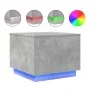 Mesa de centro con luces LED gris hormigón 50x50x40 cm by vidaXL, Coffee table - Ref: Foro24-839871, Price: 48,30 €, Discount: %