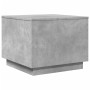 Mesa de centro con luces LED gris hormigón 50x50x40 cm de vidaXL, Mesas de centro - Ref: Foro24-839871, Precio: 46,51 €, Desc...