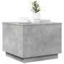 Mesa de centro con luces LED gris hormigón 50x50x40 cm by vidaXL, Coffee table - Ref: Foro24-839871, Price: 48,30 €, Discount: %