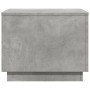 Mesa de centro con luces LED gris hormigón 50x50x40 cm de vidaXL, Mesas de centro - Ref: Foro24-839871, Precio: 46,51 €, Desc...